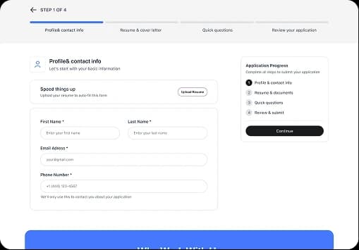 Application Flow & Experience